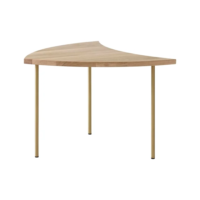 &Tradition Pinwheel HM7 Couchtisch, Geölte Eiche/ Messing