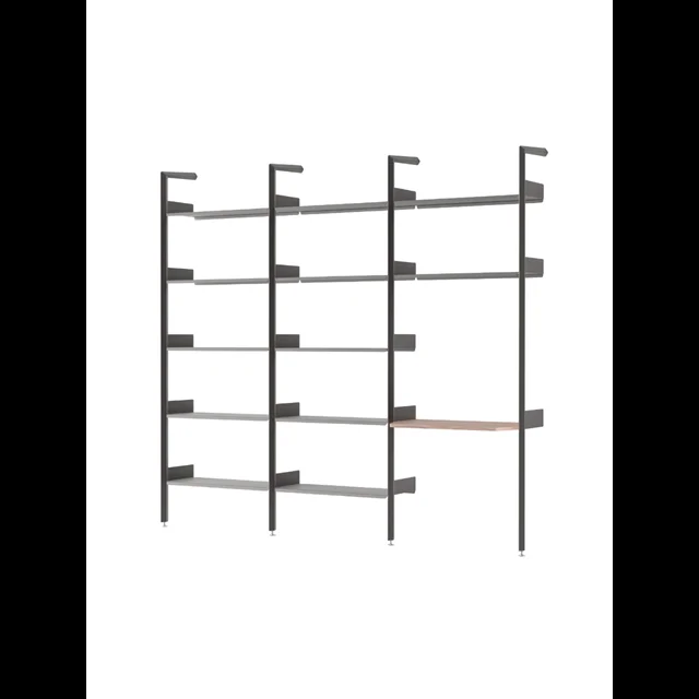 &Tradition Rhomb IF1 &IF4 & IF5 Regalkonfiguration G Lackiertes Walnuss/Anthrazit