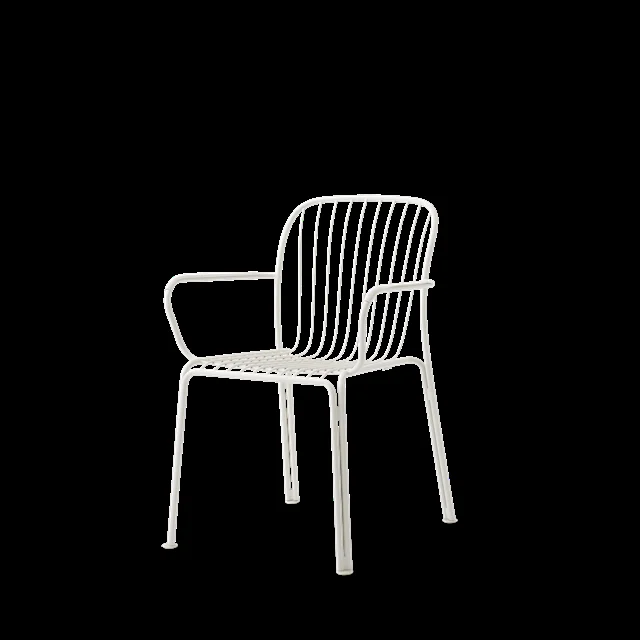 &Tradition Thorvald SC95 Esszimmerstuhl mit Armlehne, Elfenbeinfarben