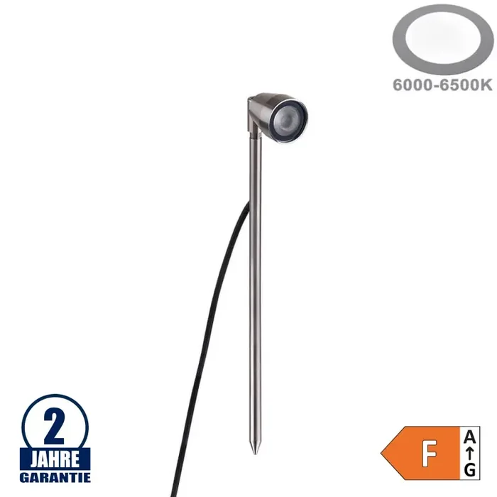 1,3W Gartenleuchte mit Erdspieß 24V IP65 Kaltweiß