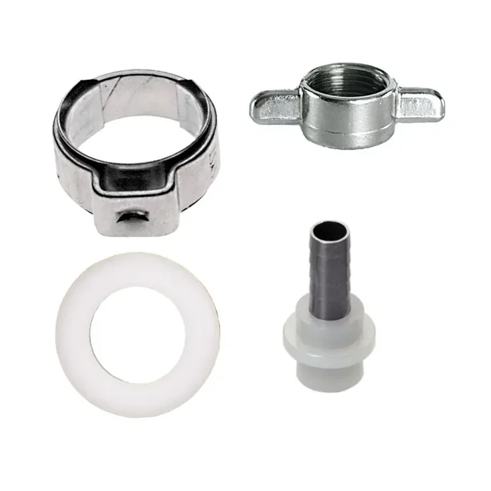 10 mm straight 4-part beer hose nozzle set