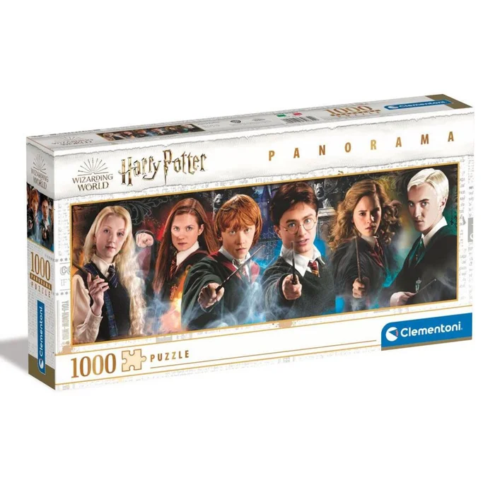 1000 Teile Puzzle Clementoni Harry Potter Panorama [Größe 98×33 cm]