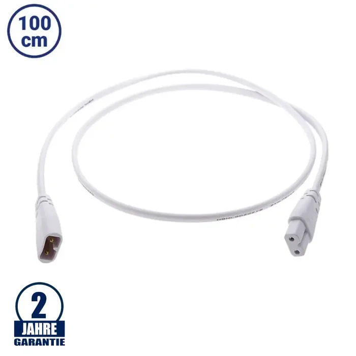 100cm Verbindungskabel für Unterschrankleuchte T5 230V