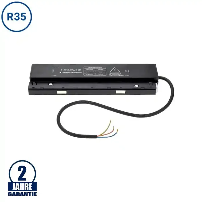 100W 48V Einbaunetzteil für Magnetic Line Schiene R35