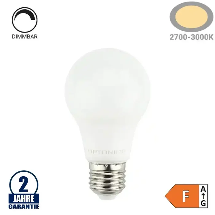11W LED E27 A60 Birne Dimmbar Kunststoff Warmweiß