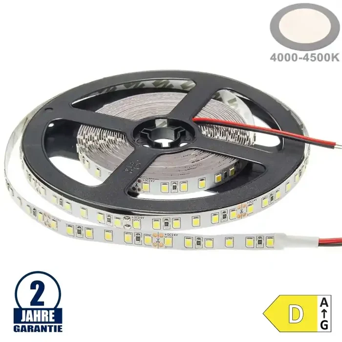 120SMD/m 9,6W/m 24V LED Streifen 3528 Neutralweiß 1m