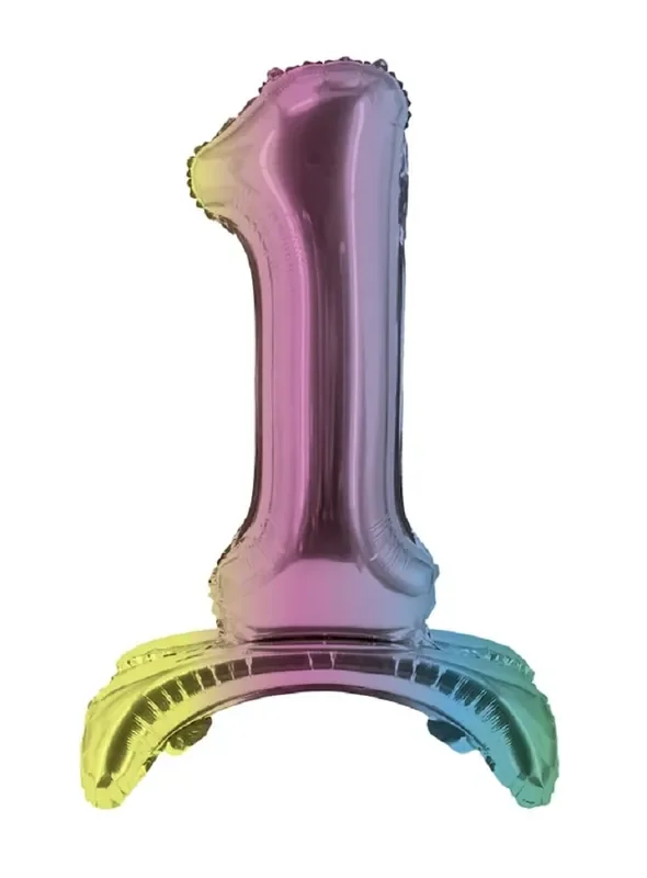 16″ Stand Up Balloon „1“ Gold