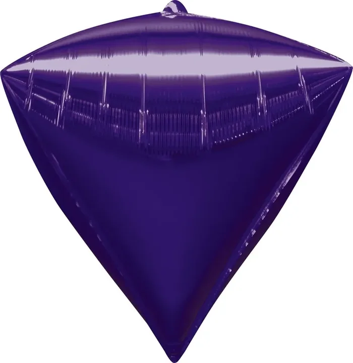 17″ Rund Satin Luxe Purple Royale (verpackt)