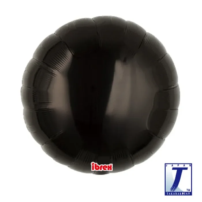 18″ Happy Birthday Swirl holographic black