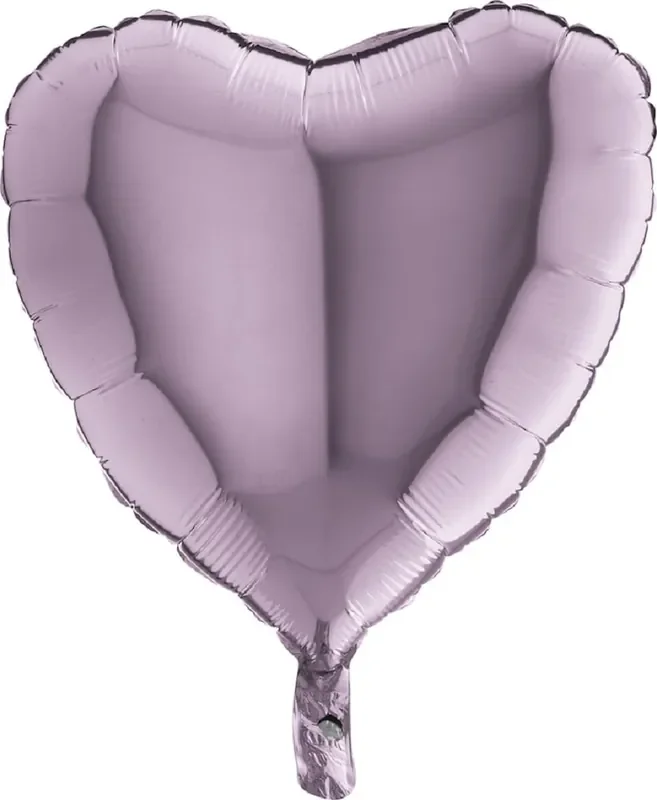 18″ Heart Satin Lilac (unverpackt)