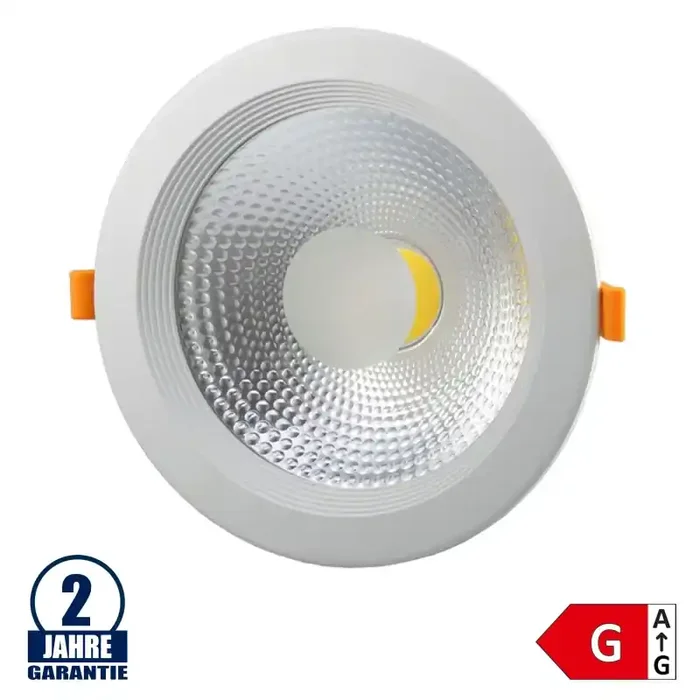 20W LED COB Einbauleuchte Rund 145° Neutralweiß TÜV