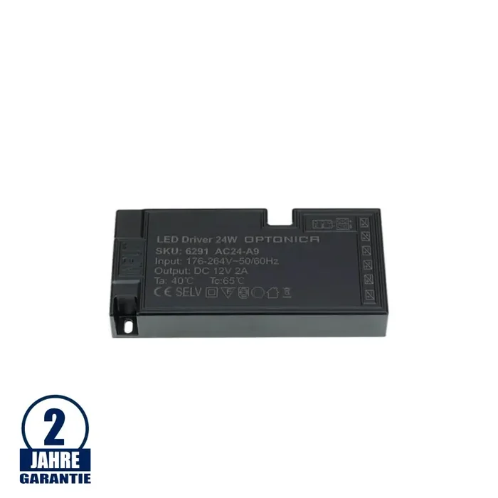 24W 12V DC Kunststoff Netzteil für Möbeleinbau