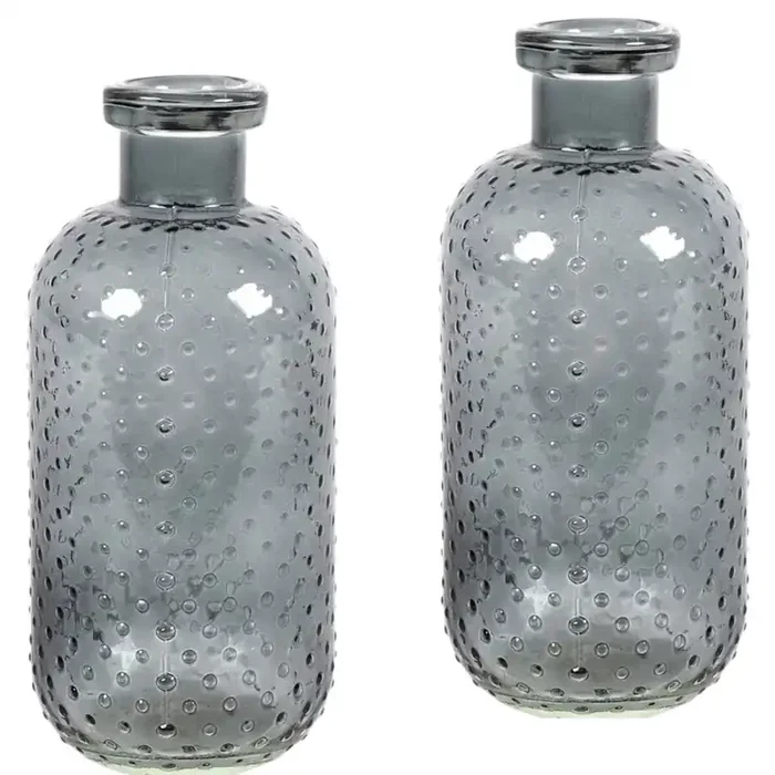 2er Set Aesthetic Deko Vase Blumenvase Missy Grau