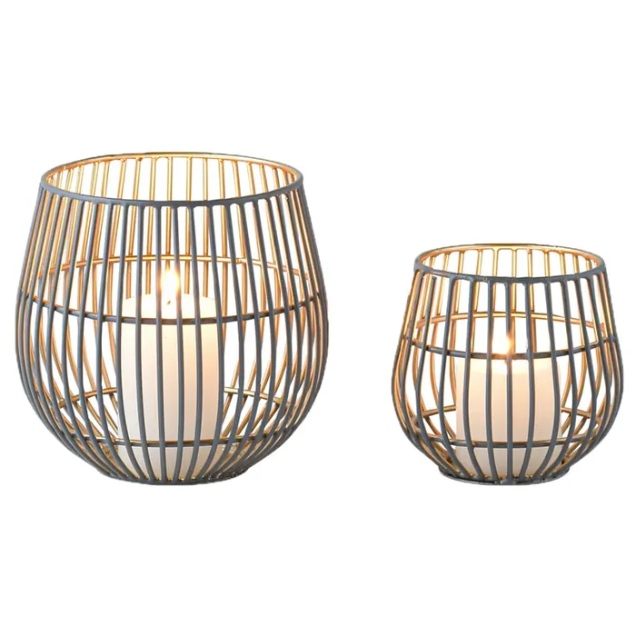 2er Set Moderne Deko Teelichthalter Kerzenhalter Kerzenständer Maurice