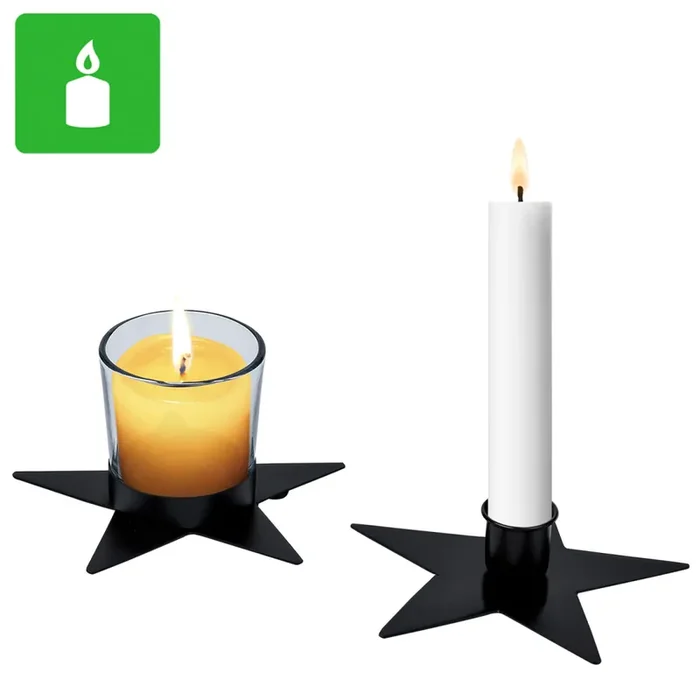 2er Set Moderne Teelichthalter Kerzenhalter Dekoration Astur