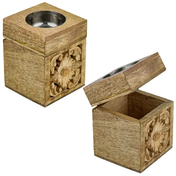 2er Set Orientalische Deko Teelichthalter Aufbewahrungsbox Box Lounis