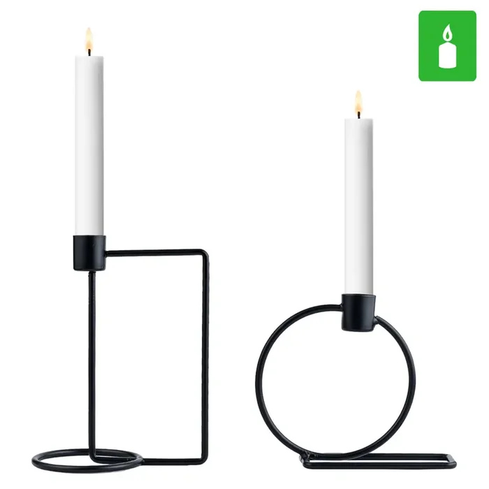 2er Set Skandinavisches Design Kerzenständer Kerzenhalter Svidal