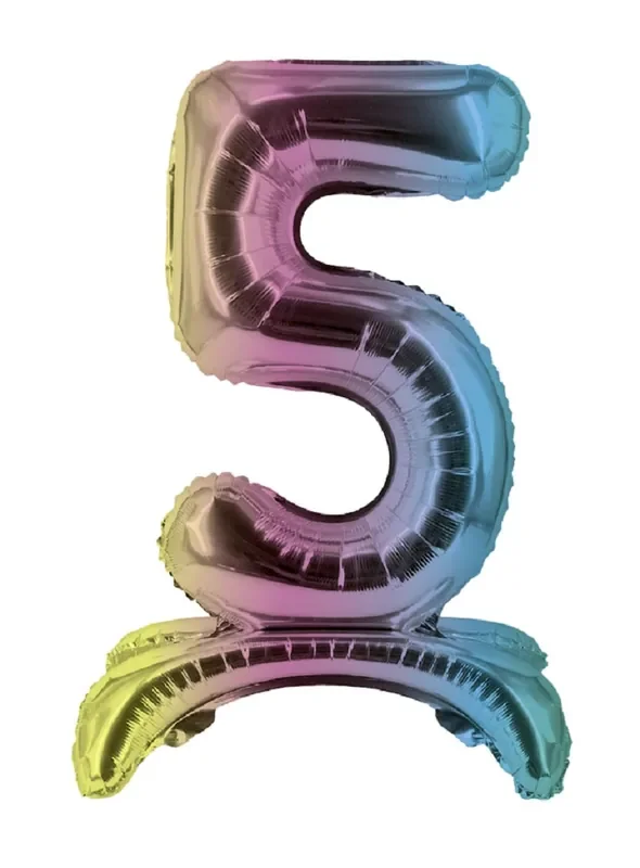 32″ Stand Up Balloon „8“ Gold