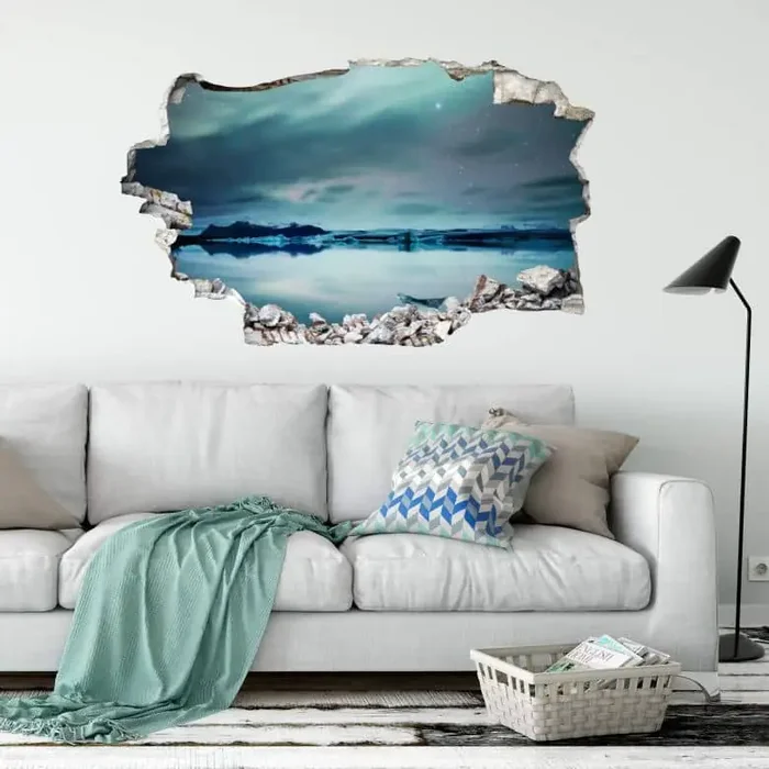 3D Wandtattoo Colombo – Polarlichter