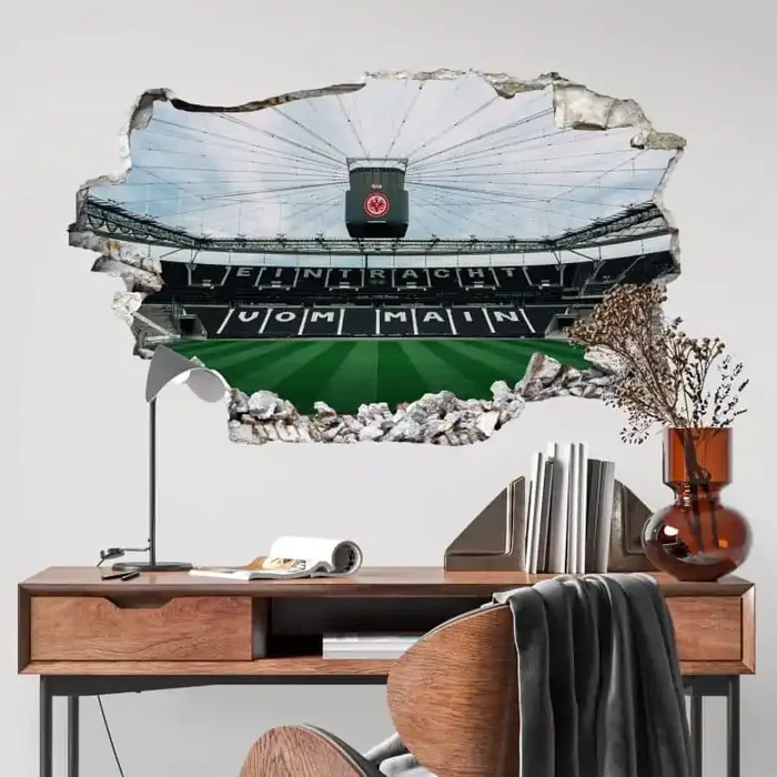 3D Wandtattoo Eintracht Frankfurt Stadion Tribüne