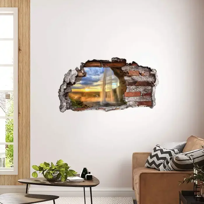 3D Wandtattoo Seljalandsfoss Wasserfall
