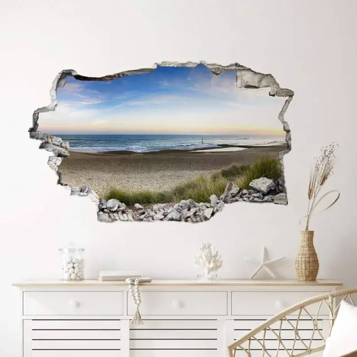 3D Wandtattoo Strandpanorama