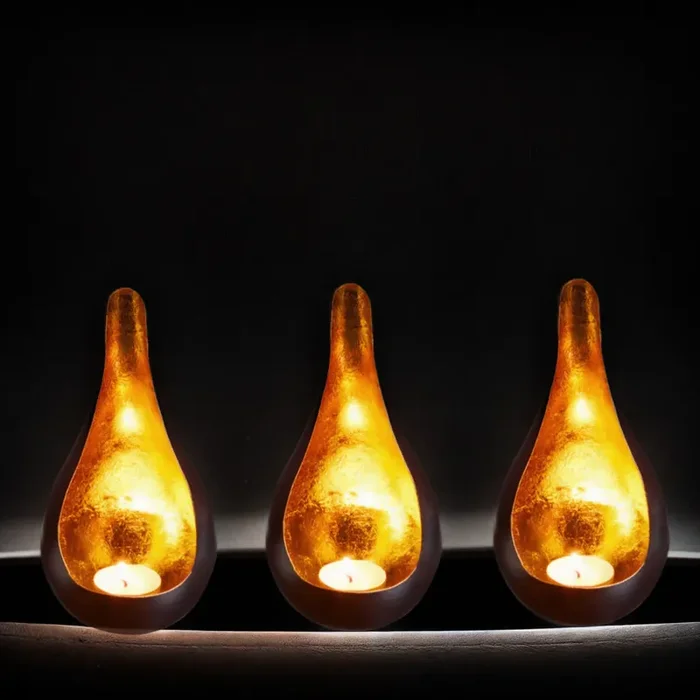 3er Set Orientalisches Windlicht Rasin