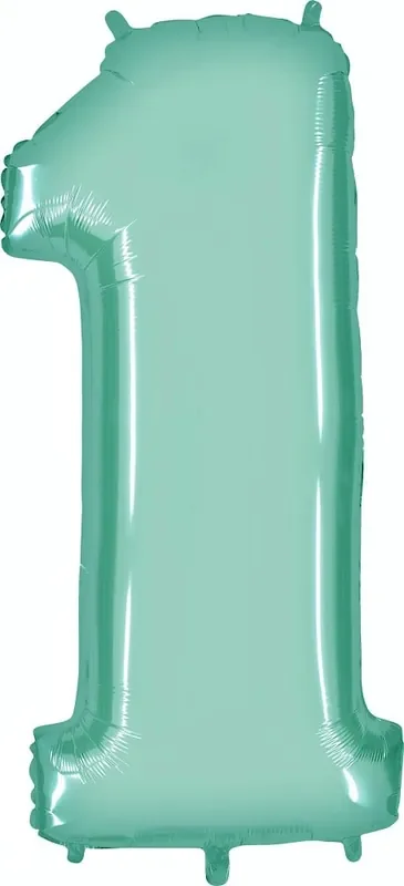 40″ Folienzahl „1“ Pastel Pink