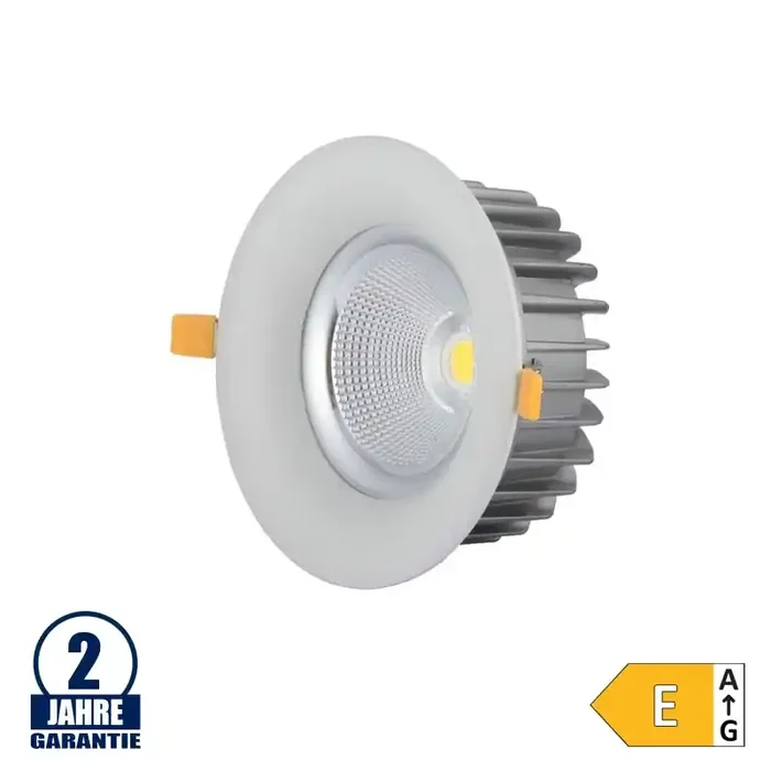 40W LED COB Einbauleuchte Rund 60° Neutralweiß TÜV
