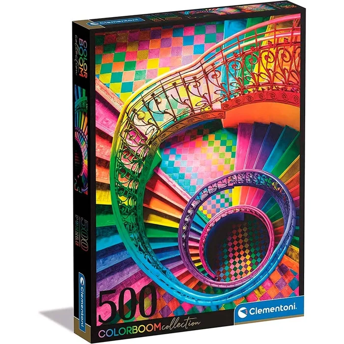 500-teiliges Puzzle colorboom staircase Clementoni [Größe 4,60×34,40×25,40 cm]