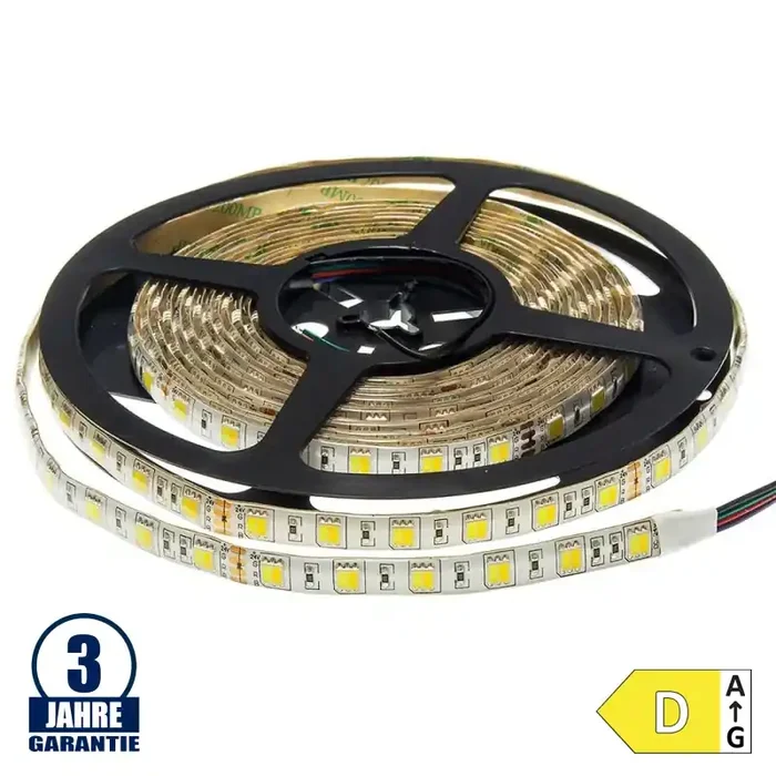 60SMD/m 12W/m 24V Professional Led Streifen 5025 Dual-LED Warm-Kaltweiß 1m Spritzwassergeschützt