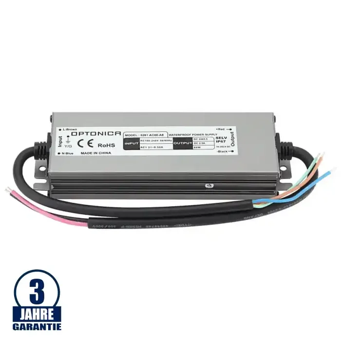60W 24V DC Metall Netzteil Professional Wassergeschützt