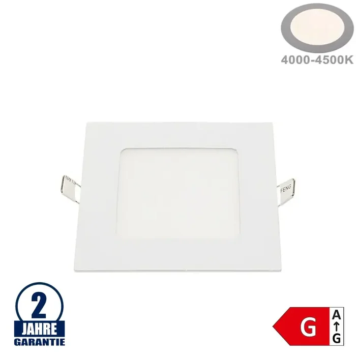 6W LED Mini Panel Quadratisch Neutralweiß