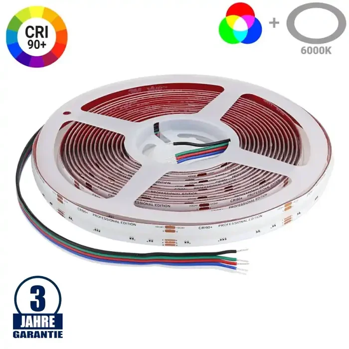 896 SMD/m 16W/m 24V Professional LED Streifen RGBW COB 1m