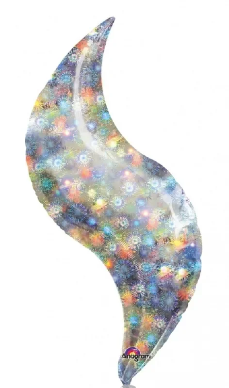 9″ Cluster Holo silber