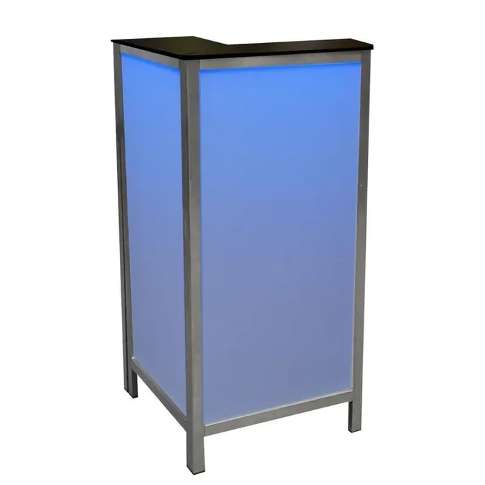 90° Eckteil für LED Longdrinktheken PE Weiß/Natur