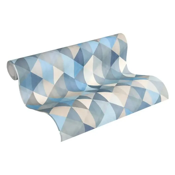 A.S. Création Vliestapete Scandinavian geometrische Tapete beige, blau, grau