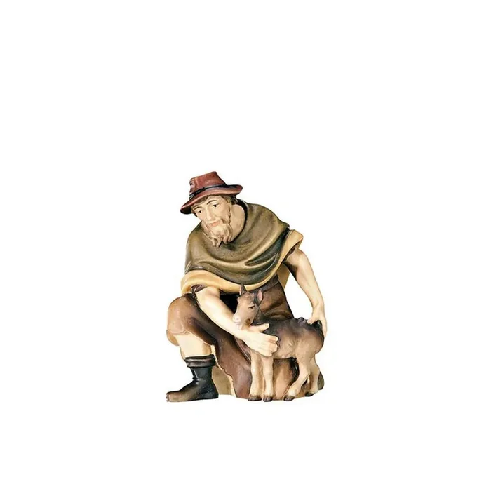 A-Shepherd kneeling with kid