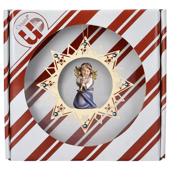 AAngelo Cuore con trombone – Stella Stelline Crystal + Box regalo