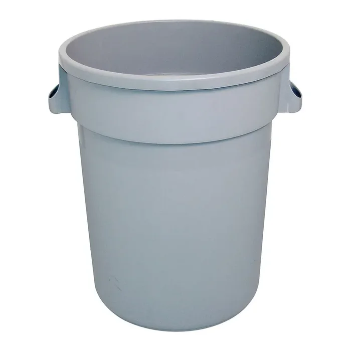 Abfallcontainer rund, grau, 120 Liter