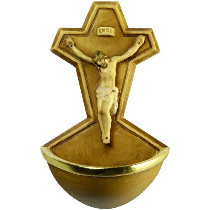 Acquasantiera con Cristo