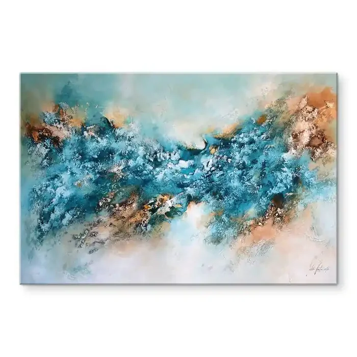 Acrylglasbild Abstrakte Eis Komposition – Fedrau