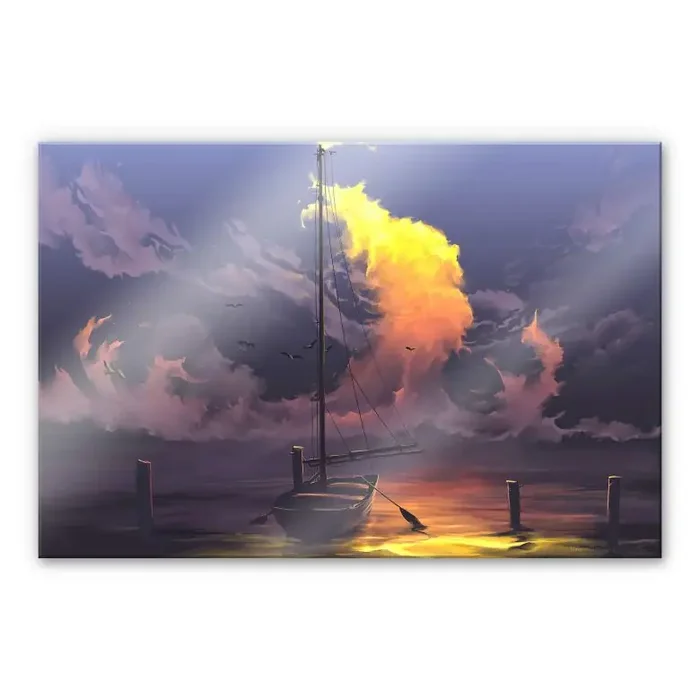 Acrylglasbild aerroscape – Segelboot