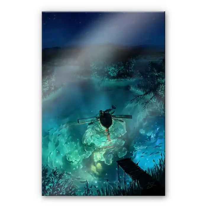 Acrylglasbild aerroscape – Unterwasser Galaxie