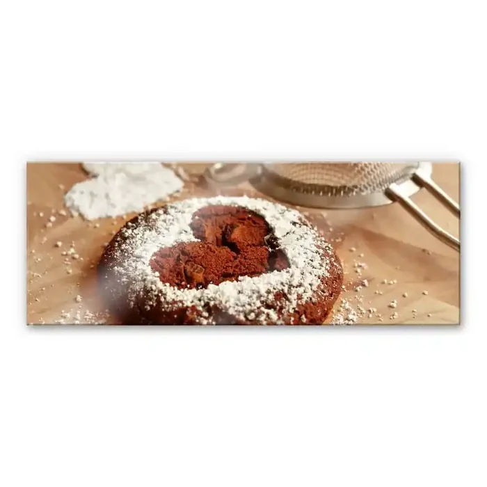 Acrylglasbild Backen ist Liebe – Panorama