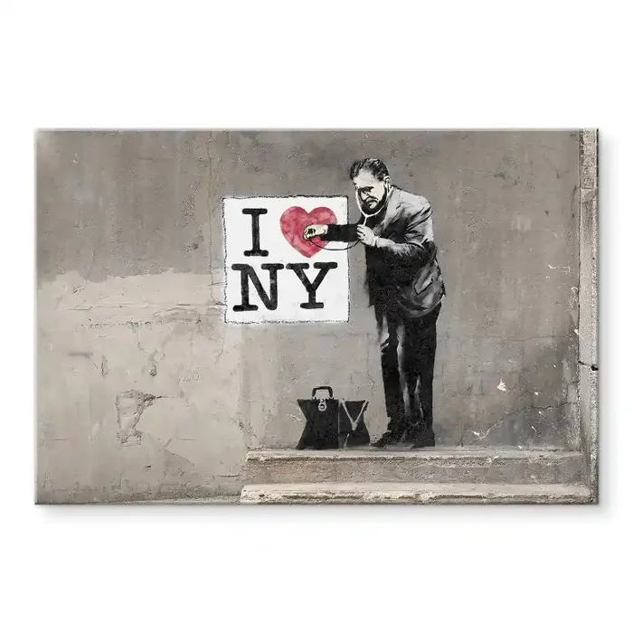 Acrylglasbild Banksy – I love New York