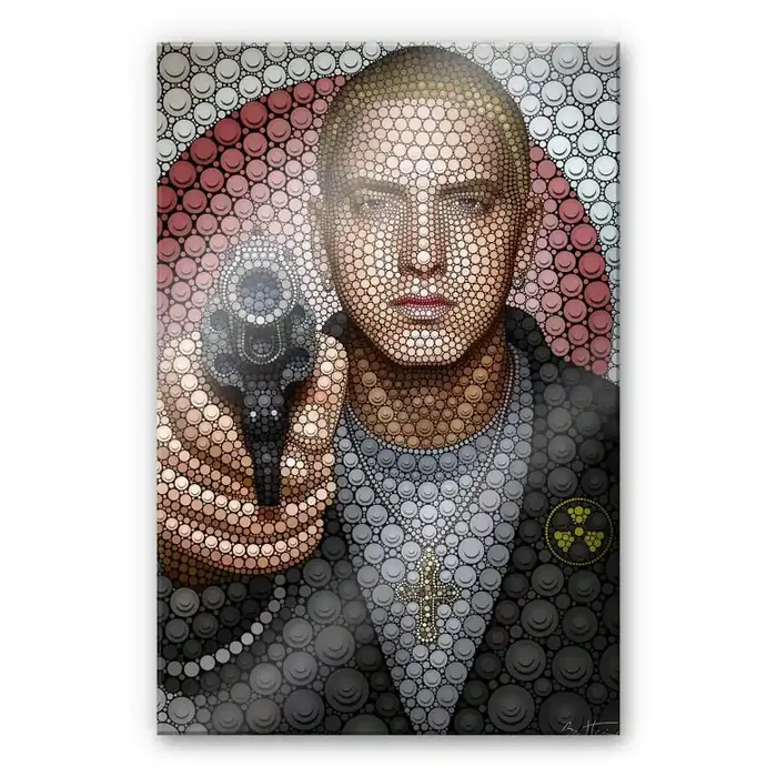 Acrylglasbild Ben Heine – Circlism Eminem