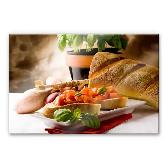 Acrylglasbild Bruschetta all‘Italiana