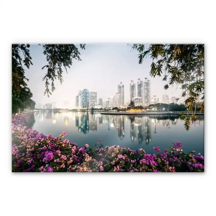 Acrylglasbild Colombo – Bangkok und seine Lichter