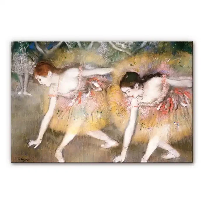 Acrylglasbild Degas – Sich verbeugende Ballerinen
